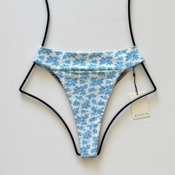 Acacia Swimwear Mateo Bikini Bottom - Petite Rose - Size L - NWT - Picture 1 of 8